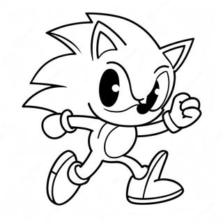 Page A Colorier Sonic En Course Rapide 72955-60231