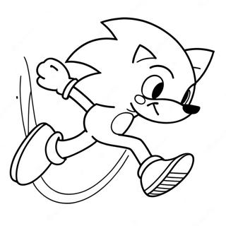 Page A Colorier Sonic En Course Rapide 72955-60232