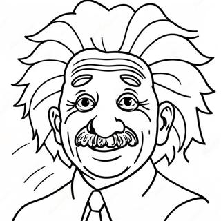 Page A Colorier Albert Einstein Drole Avec Des Cheveux En Desordre 72975-60262