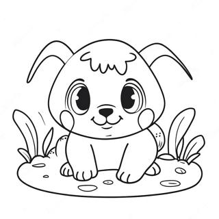 Page A Colorier Danimaux Fouisseurs Mignons 73045-60308