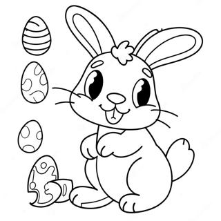 Page A Colorier De Mathematiques Amusantes Avec Le Lapin De Paques 73075-60357