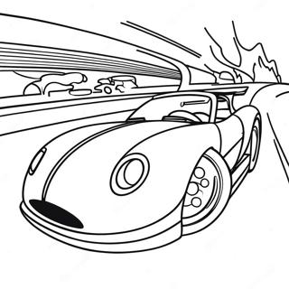 Speed Racer Dans Une Voiture Rapide A Colorier 73115-60367