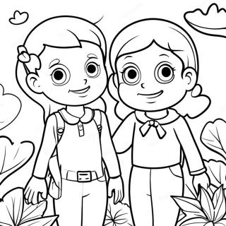 Page A Colorier Ivy Et Bean Aventurieres 73125-60379