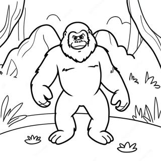 Page A Colorier Sasquatch Furtif 73134-60374