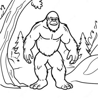 Page A Colorier Sasquatch Furtif 73134-60375