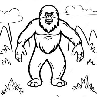 Page A Colorier Sasquatch Furtif 73134-60376