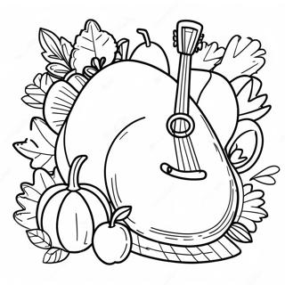 Page A Colorier De La Musique De Thanksgiving 73154-60390