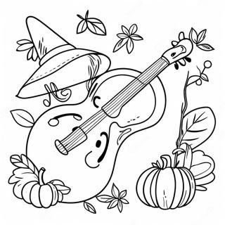 Page A Colorier De La Musique De Thanksgiving 73154-60391