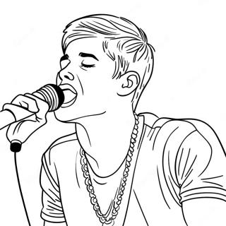 Page A Colorier De Justin Bieber Chantant Sur Scene 7315-5950