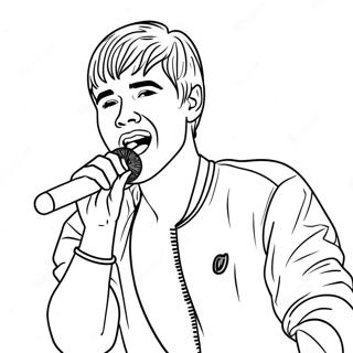 Page A Colorier De Justin Bieber Chantant Sur Scene 7315-5952