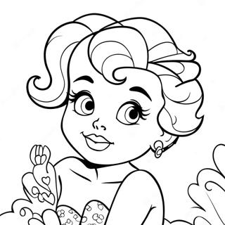 Betty Boop Pages À Colorier