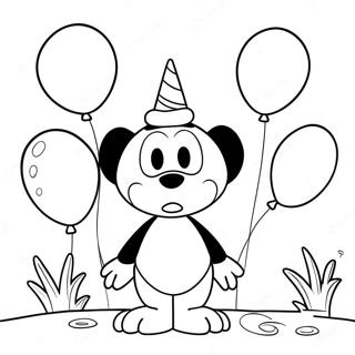 Page A Colorier Oswald Avec Des Ballons Colores 73205-60439