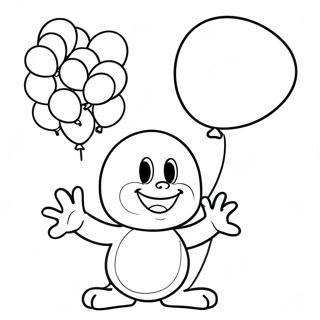 Page A Colorier Oswald Avec Des Ballons Colores 73205-60440