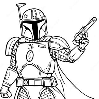 Page A Colorier Jango Fett En Armure De Combat 73225-60452