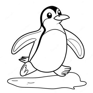 Page A Colorier Tacky Le Pingouin Glissant Sur La Glace 73235-60454