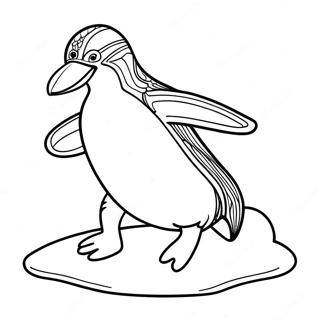 Page A Colorier Tacky Le Pingouin Glissant Sur La Glace 73235-60456