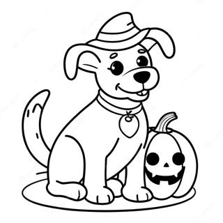 Page A Colorier De Chien Dhalloween 7324-5954