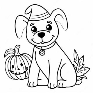 Page A Colorier De Chien Dhalloween 7324-5956