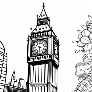 Tour Big Ben Page A Colorier 73275-60509