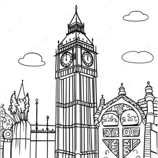 Tour Big Ben Page A Colorier 73275-60510