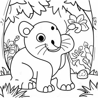 Animaux Colores De La Jungle Page A Colorier 73295-60506