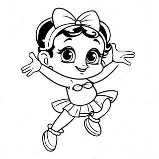 Page A Colorier Betty Boop Dansante 732-585