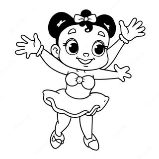 Page A Colorier Betty Boop Dansante 732-586