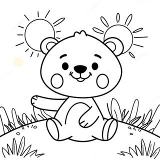 Page A Colorier De Lours Funshine Heureux 73345-60550