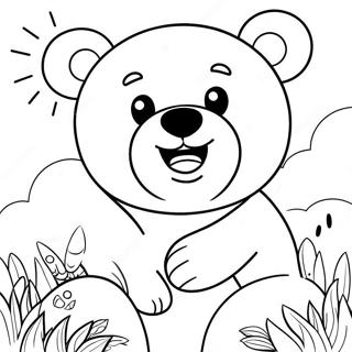 Page A Colorier De Lours Funshine Heureux 73345-60552