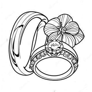 Bague De Mariage Pages À Colorier