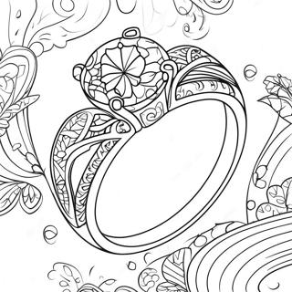 Page A Colorier De Lanneau De Mariage Elegant 73355-60557