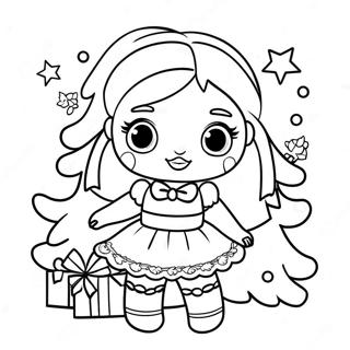 Page A Colorier Du Sapin De Noel De La Poupee Lol 73384-60570