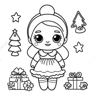 Page A Colorier Du Sapin De Noel De La Poupee Lol 73384-60571