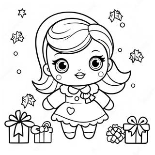 Page A Colorier Du Sapin De Noel De La Poupee Lol 73384-60572