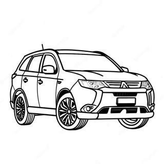 Page A Colorier Du Suv Mitsubishi Outlander 73415-60606