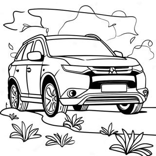 Page A Colorier Du Suv Mitsubishi Outlander 73415-60607