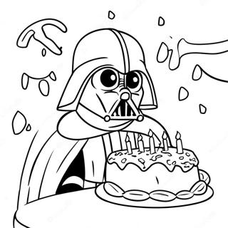 Page A Colorier Celebration Danniversaire De Darth Vader 73506-60666