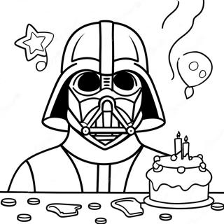 Page A Colorier Celebration Danniversaire De Darth Vader 73506-60667