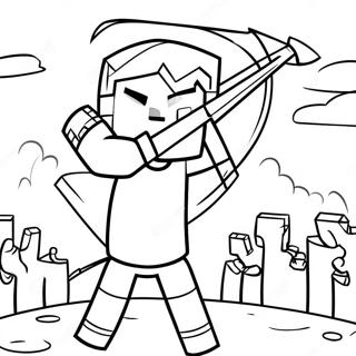 Page A Colorier Archer Minecraft En Action 73516-60677