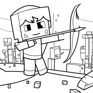 Page A Colorier Archer Minecraft En Action 73516-60678