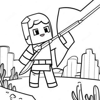 Page A Colorier Archer Minecraft En Action 73516-60680