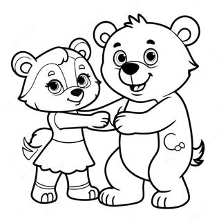 Goldie Et Bear Pages À Colorier