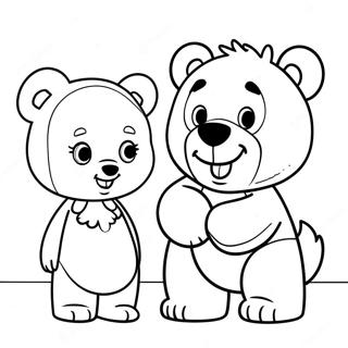 Page A Colorier Goldie Et Bear 73545-60690