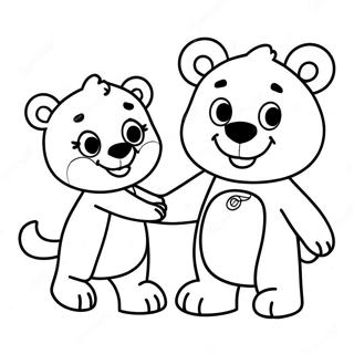 Page A Colorier Goldie Et Bear 73545-60692