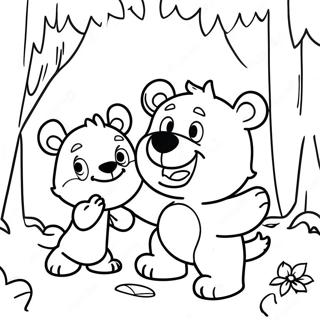 Page A Colorier Goldie Et Bear Dans La Foret Enchantee 73546-60701