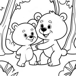 Page A Colorier Goldie Et Bear Dans La Foret Enchantee 73546-60702