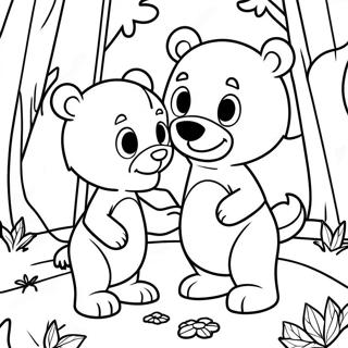 Page A Colorier Goldie Et Bear Dans La Foret Enchantee 73546-60703