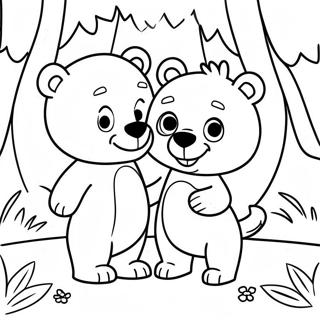 Page A Colorier Goldie Et Bear Dans La Foret Enchantee 73546-60704