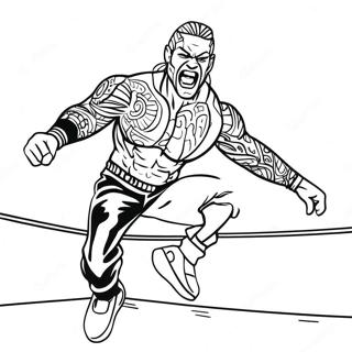 Page A Colorier De Jeff Hardy Sautant Des Cordes 73606-60749