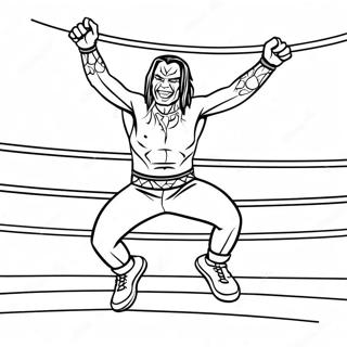 Page A Colorier De Jeff Hardy Sautant Des Cordes 73606-60750